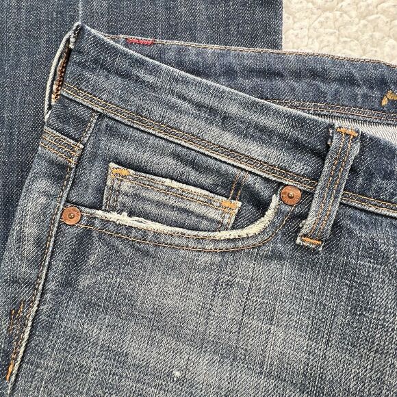 7 For All Mankind Bootcut Jeans Women’s 28 (Actual 31x29) USA Made Western Boho - Picture 10 of 13